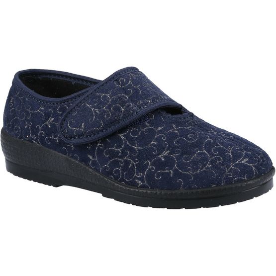 GBS Geraldine Ladies Classic Slippers Blue
