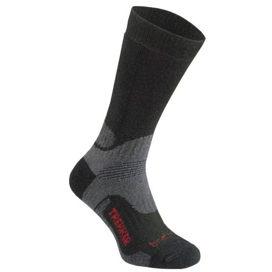 Bridgedale Trekker WoolFusion Socks - Black/Grey