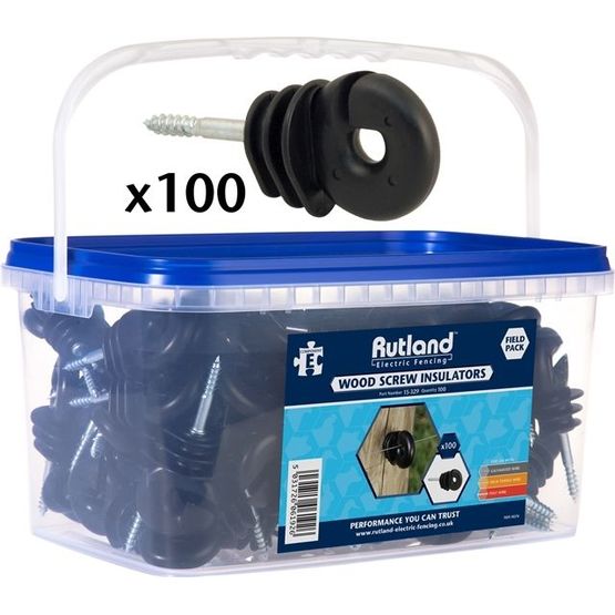 Rutland Bucket Wood Screw Insulator Pack of 100 15-329 R