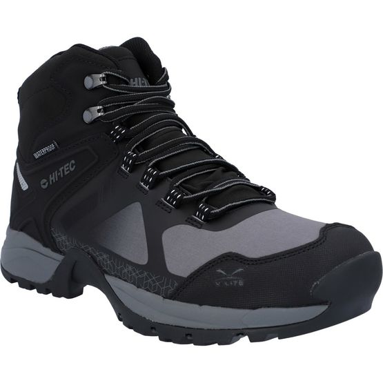 Hi-Tec Mens V-Lite Black Psych Walking Boots
