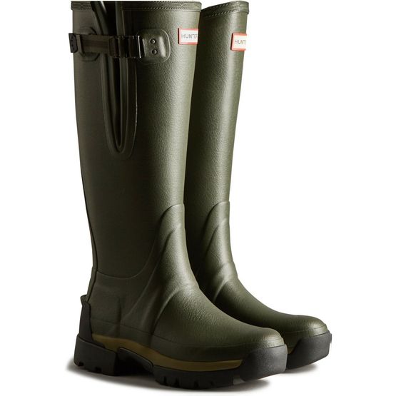 Hunter Balmoral Women's Neoprene Lined Adjustable Wellington Boots - Green