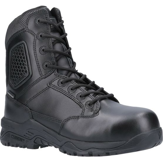 Magnum Strike Force 8.0 Side-Zip CT CP WP Uniform Black Safety Boot