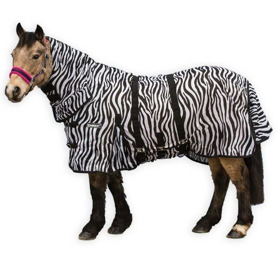 Loveson Zebra Print Fly Rug For Horses