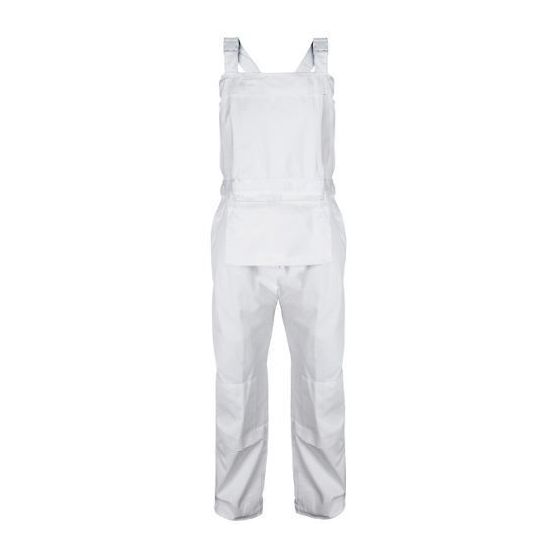 Blue Castle Drill Bib &amp; Brace Work Overall - White