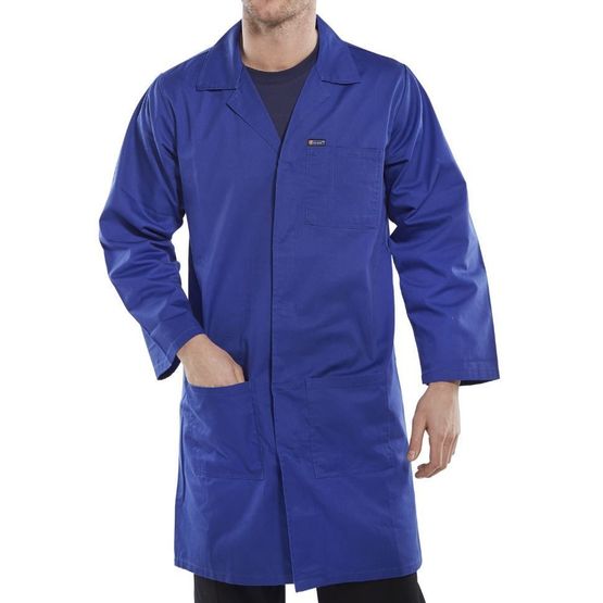 Click Warehouse &amp; Lab Coat Royal Blue
