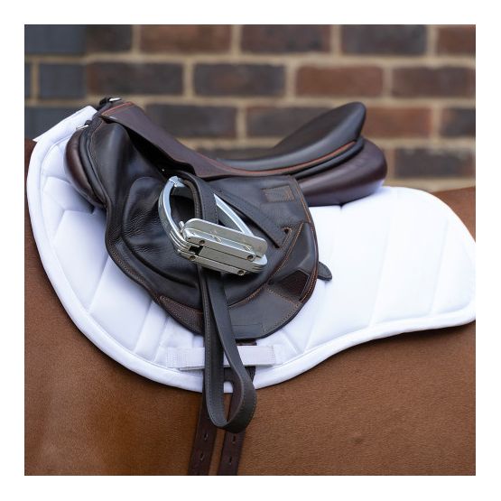Coldstream White Edrom Close Contact Saddle Pad