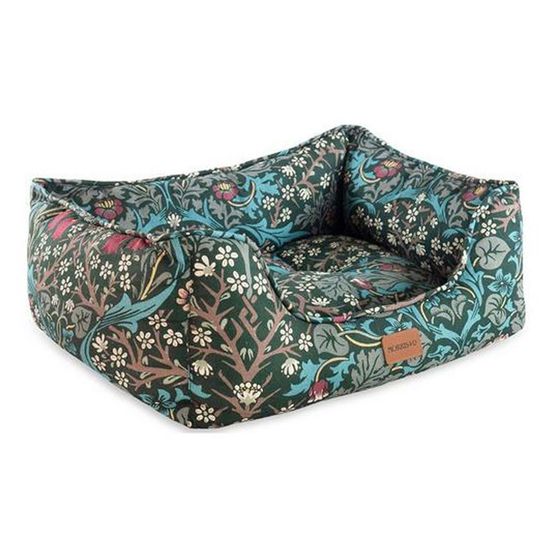 Morris &amp; Co Blackthorn Print Square Bed