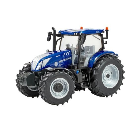 Britains New Holland T6.180 Blue Power Tractor Toy (1:32 Scale Model)
