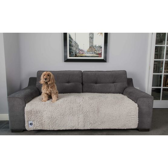 Pet Rebellion Comfy Non-Slip Sofa Cover - Stone (100cm x 170cm)