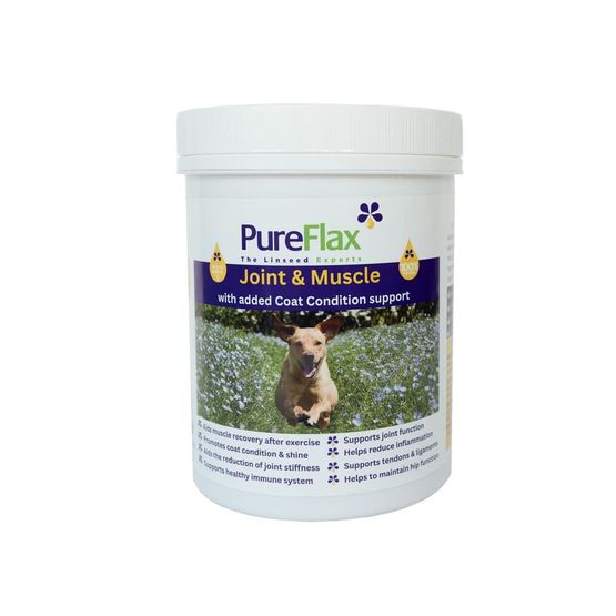 PureFlax Joint &amp; Muscle Supplement With Coat Support For Dogs - 620g