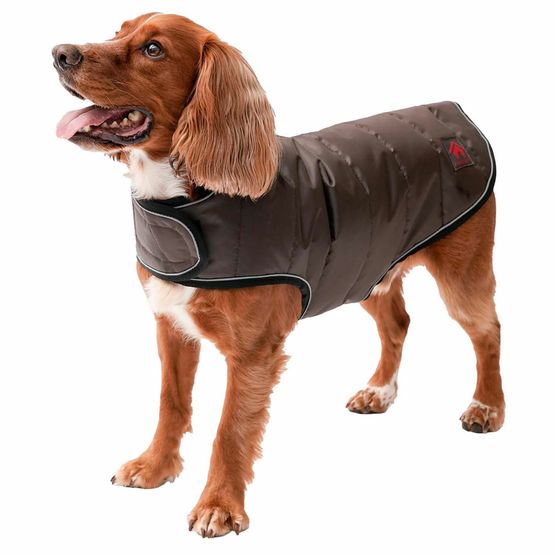 FIREFOOT QUILTED DOG COAT BROWN
