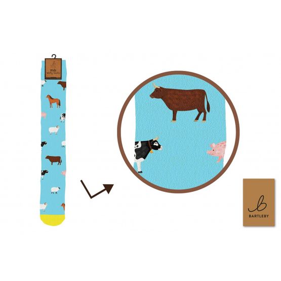 Otterdene WK223X Farmyard Friends Kid's Funky Welly Socks