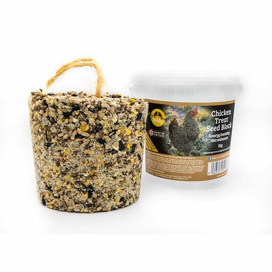 Feldy Hanging Chicken Seed Treat Block - 1kg