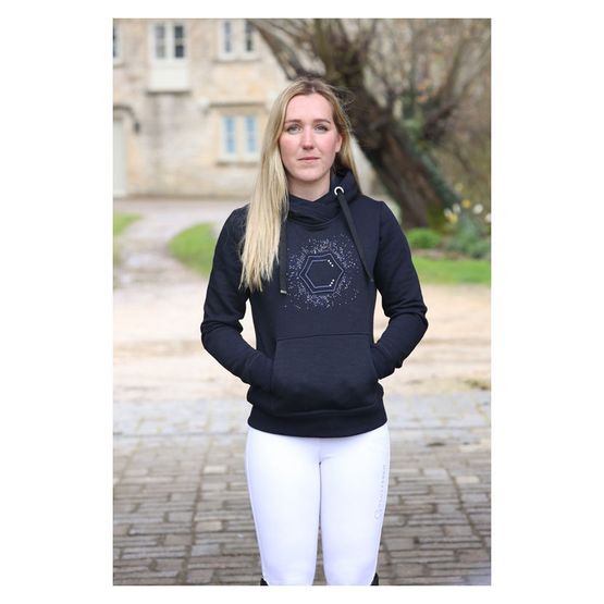 Women's Coldstream Navy Swanlaws Diamante Hoodie