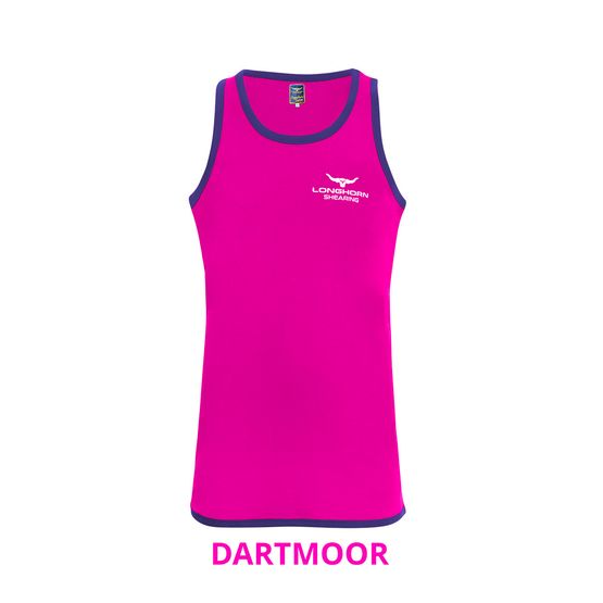 Children's Long Tail Shearing Singlet Dartmoor Pink/Navy