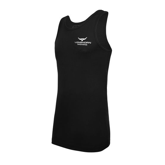 Longhorn Black Original Singlet