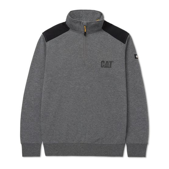 Essential 1/4 Zip Grey Sweatshirt