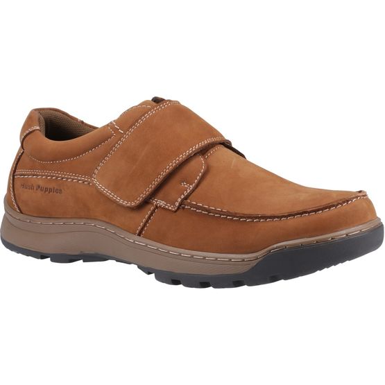 Casper Touch Fastening Shoes Tan