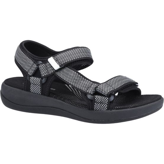 Hush Puppies Sara Black Quarter Strap Sandal