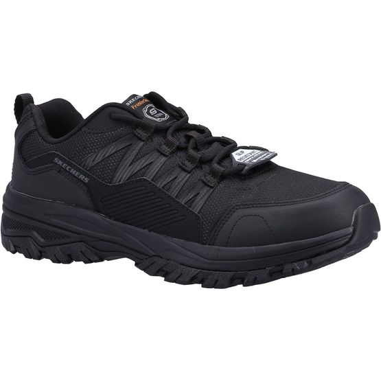 Sketchers Mens Fannter Occupational Black Shoe