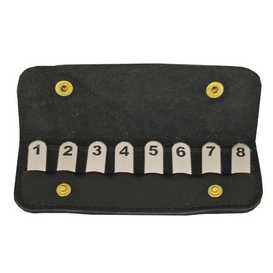 Bisley Shooting Position Finder In A Black Leather Case - 1-8