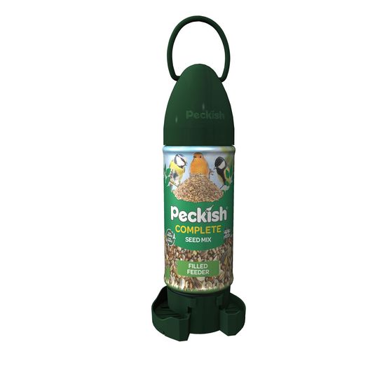 Peckis Complete Bird Seed Mix Filled Feeder