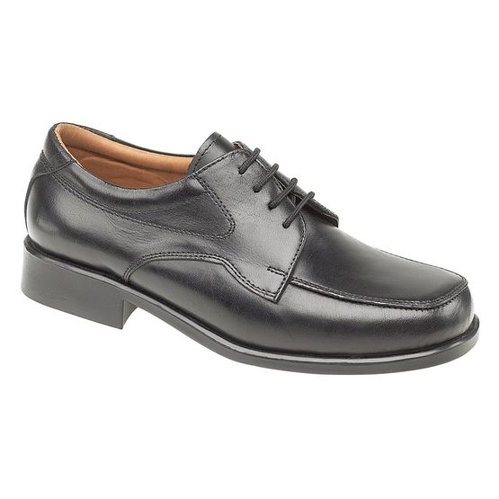 Amblers Birmingham Lace Gibson Shoes (Black)