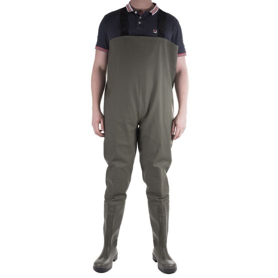 Amblers Safety Tyne Chest Safety Waders - Green
