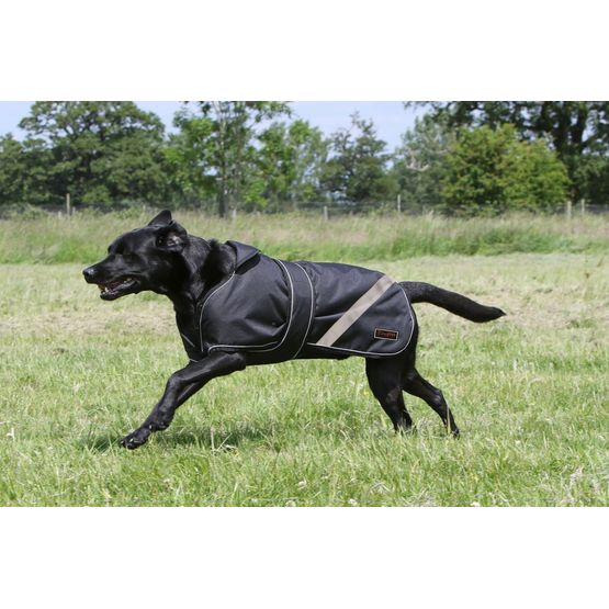 FIREFOOT WATERPROOF 2-IN-1 DOG COAT REFLECTIVE BLACK