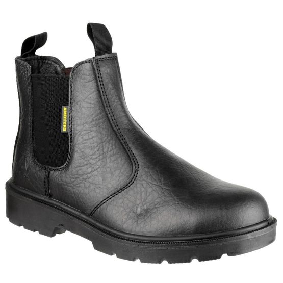 Amblers Safety FS116 Dual Density Pull-On Safety Dealer Boots (Black)