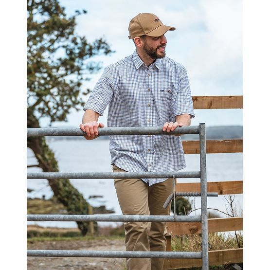 Hoggs Kessock SS Tattersall Green/Red Short Sleeved Shirt