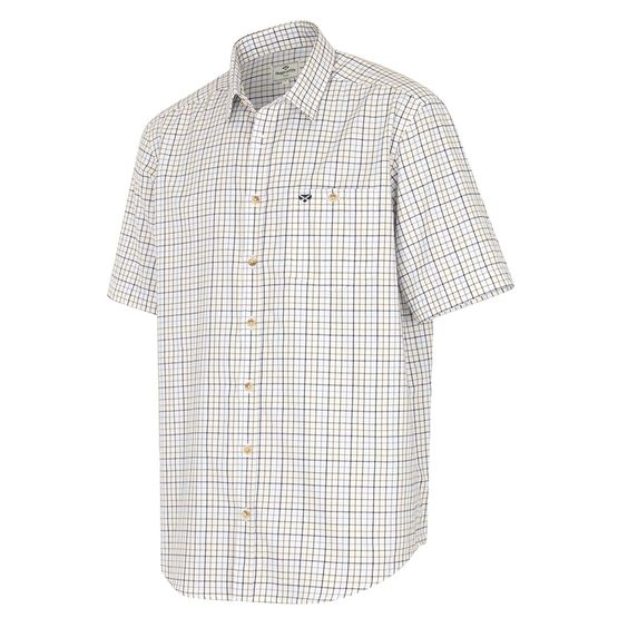 Hoggs Kessock SS Tattersall Blue/Olive Short Sleeved Shirt