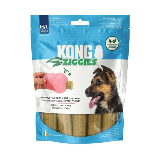 KONG ZIGGIES ENHANCED CHEWS PUPPY