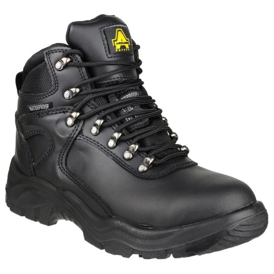 Amblers Safety FS218 Waterproof Lace Up Safety Boots (Black)