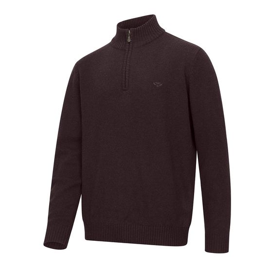 Hoggs SZ Lothian II Redwood Marl 1/4 Zip Pullover