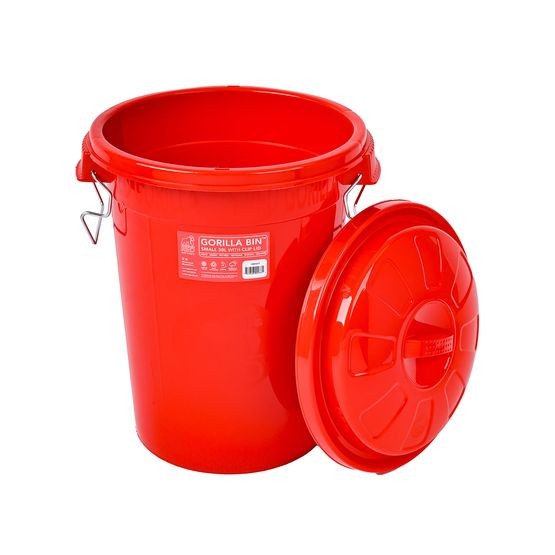 RED GORILLA BIN WITH CLIP LID 30LT