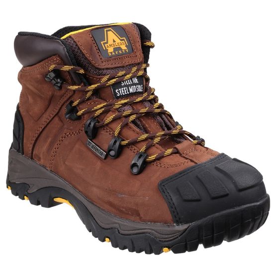 Amblers Safety FS39 Waterproof Lace Up Safety Boots (Brown)