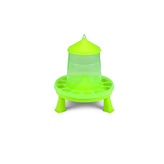 GAUN POULTRY FEEDER PLASTIC C/W LEGS GREEN