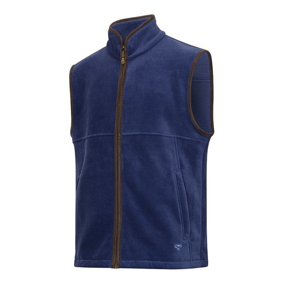 Hoggs of Fife Mens Stenton Technical Fleece Nordic Blue Gilet