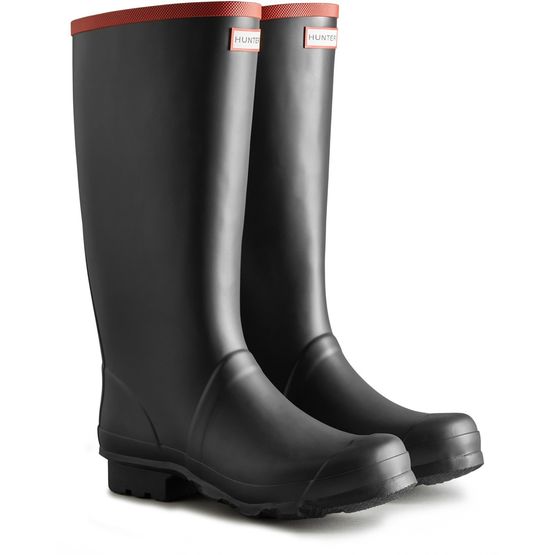 The Hunter Boot Co Unisex Argyll Full Knee Black Wellington