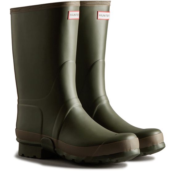 The Hunter Boot Co Men's Short Gardener Green Boot