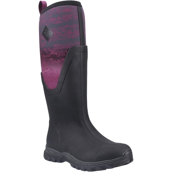 The Original Muck Boot Company Arctic Sport II Tall Black/ Magenta Print Wellington