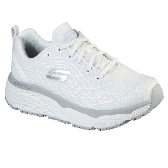 Sketchers Women's Max Cushioning Elite Sr White Occupational Shoes