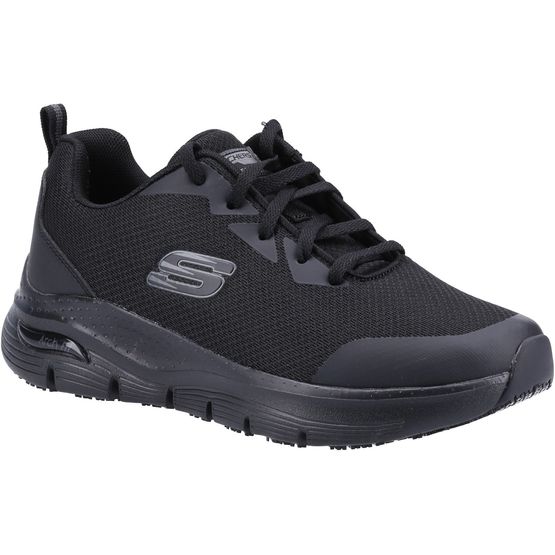 Sketchers Women's Arch Fit Sr Occupational Black Shoes