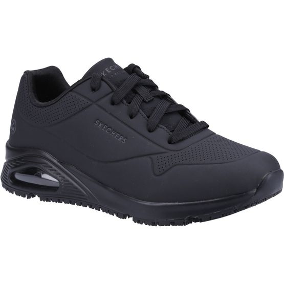Sketchers Work Relaxed Fit: Uno SR - Sutal Black Work Shoe