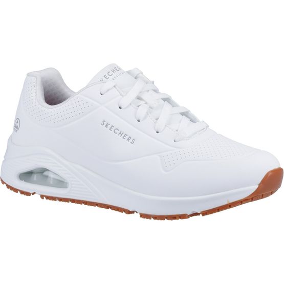 Sketchers Men's Work Relaxed Fit: Uno SR - Sutal White Work Shoe