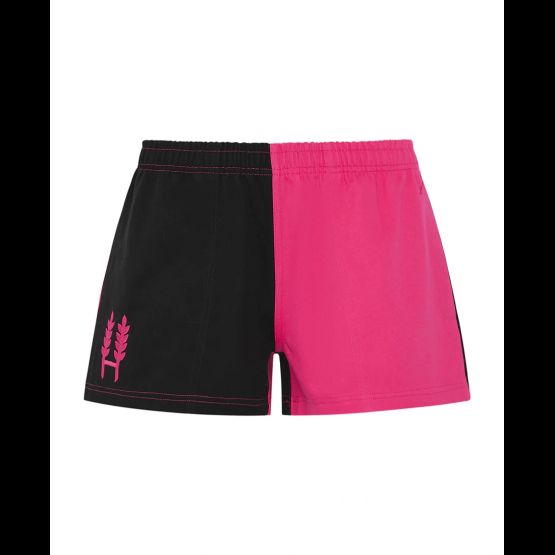 Hexby Harlequin Pink/Black Rugby Shorts