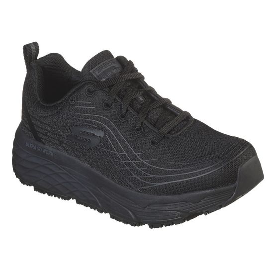 Skechers Women's Black Max Cushioning Elite Sr Occupational Shoes