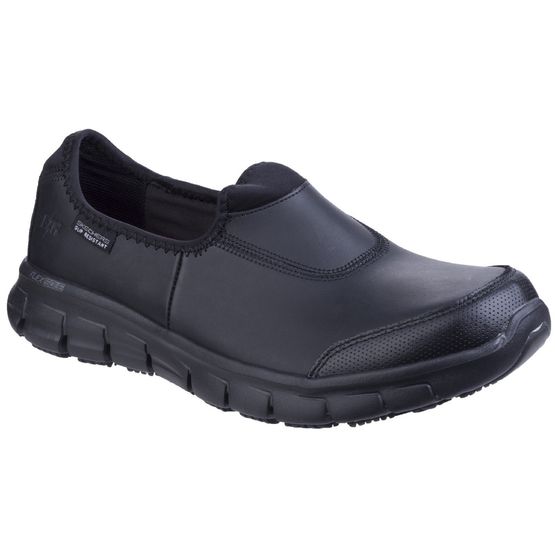 Skechers Women's Black Sure Track Slip Resistant Occupational Shoe
