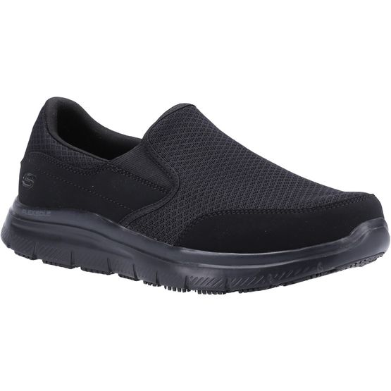 Skechers Men's Black McAllen Wide Slip Resistant Occupational Shoe